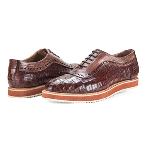 Oxford Sneakers- Croc Brown