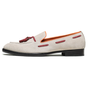 Tassel Loafers - Gray Suede