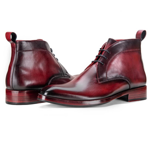 Chukka Boots- Wine Red