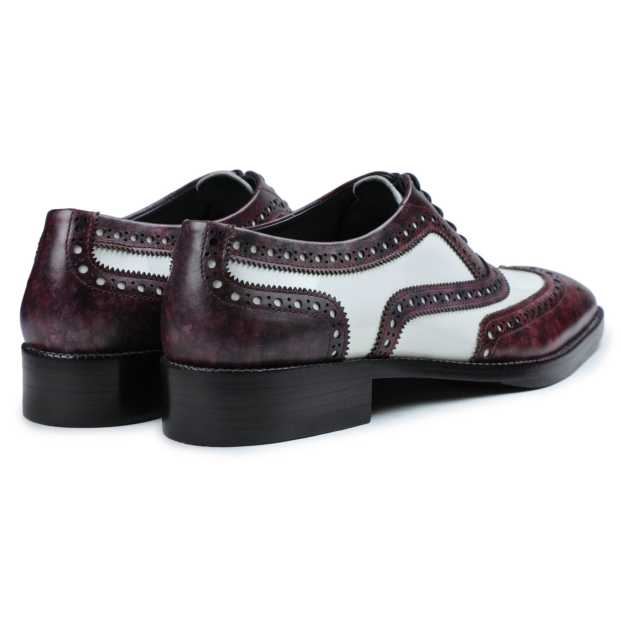 open lace back dress Spectator Wingtip Oxford Shoe - Purple & White open lace back dress Spectator Wingtip Oxford Shoe - Purple & White