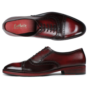 Classic Captoe Oxford - Wine Red