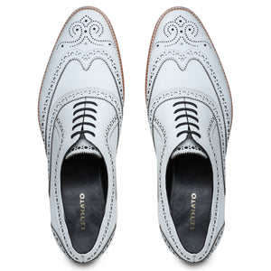 Wingtip Brogue Oxford- White