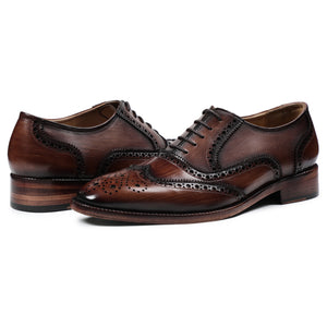 Wingtip Brogue Oxford - Wooden