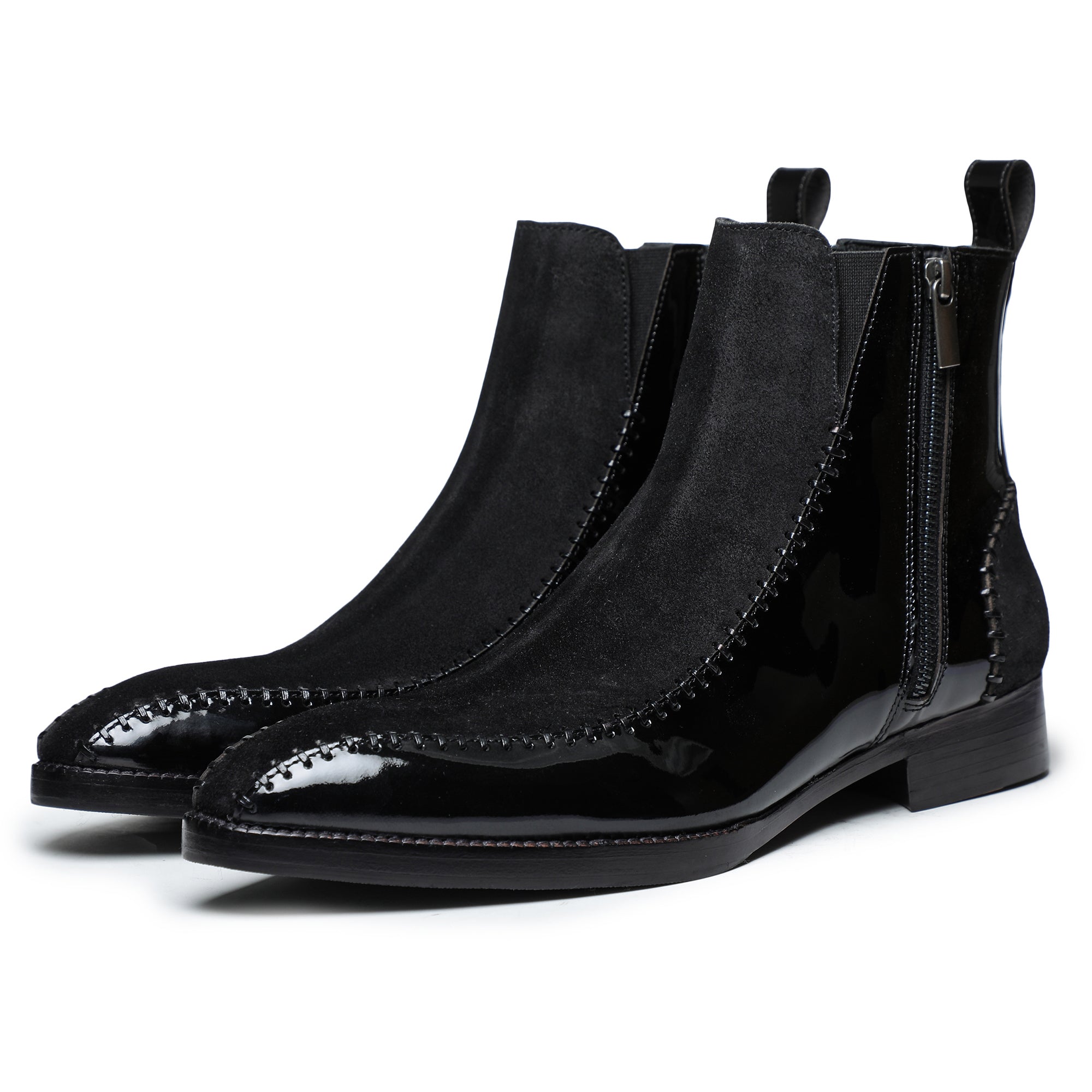 BRENTELLA short zip boots 2023AW