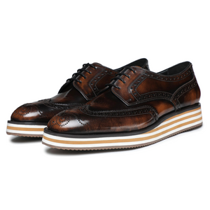 Wingtip Sneakers- Brush Off Brown