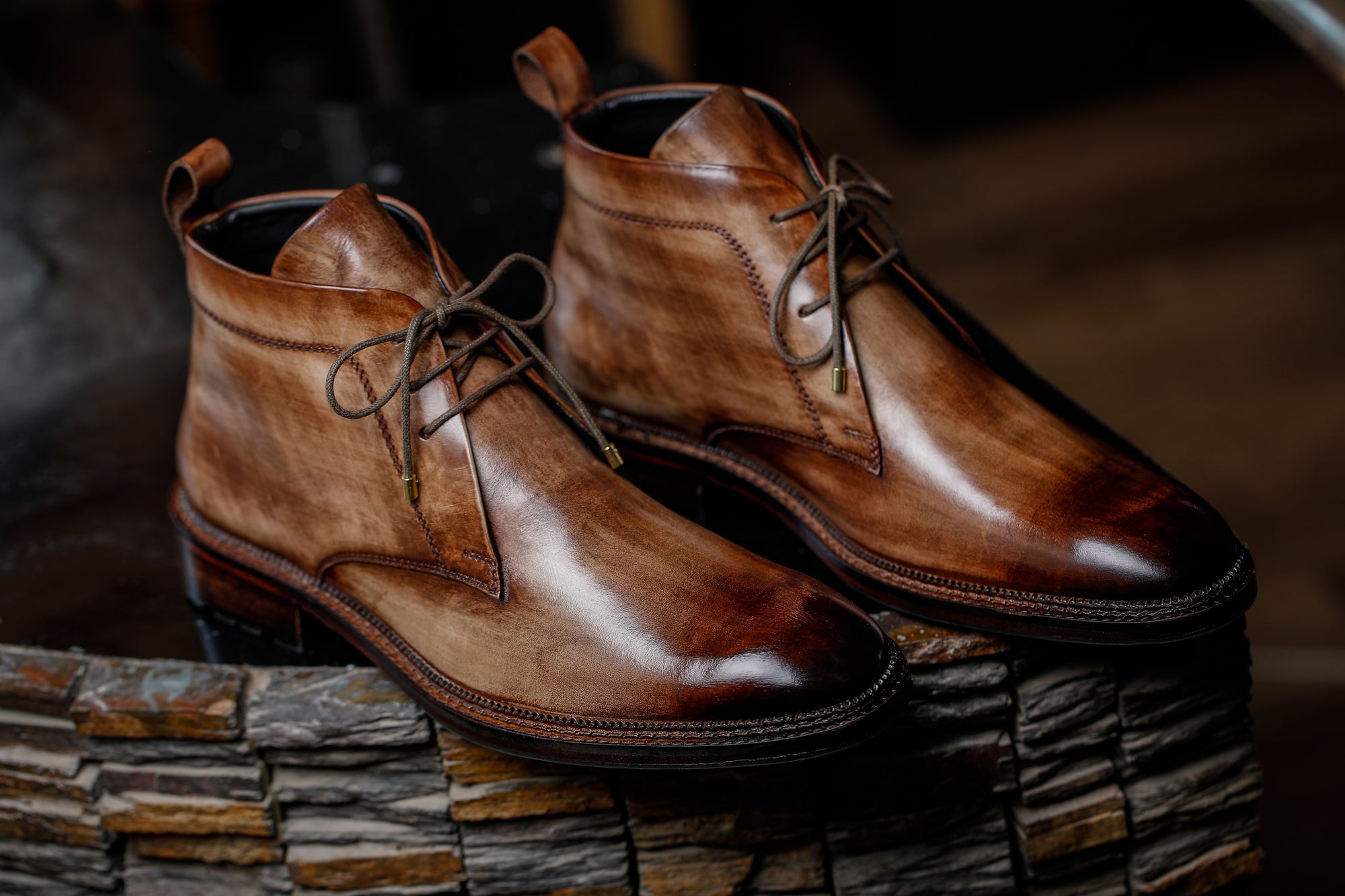 Classic Chukka Boots- Wooden by Lethato