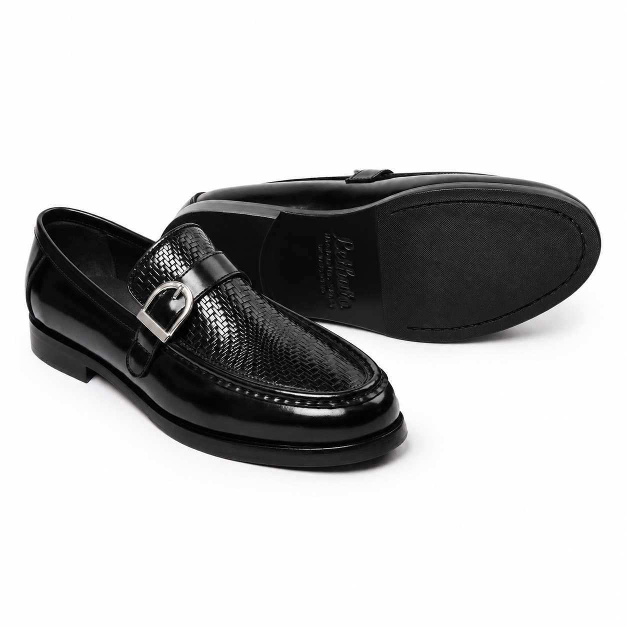 Single Strap Loafers - Black
