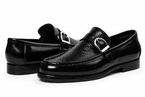 Single Strap Loafers - Black