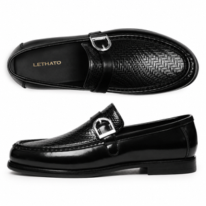 Single Strap Loafers - Black