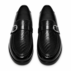 Single Strap Loafers - Black