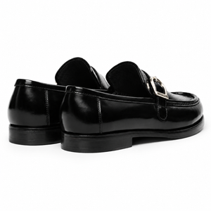 Single Strap Loafers - Black