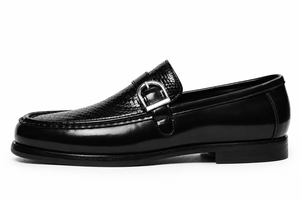 Single Strap Loafers - Black