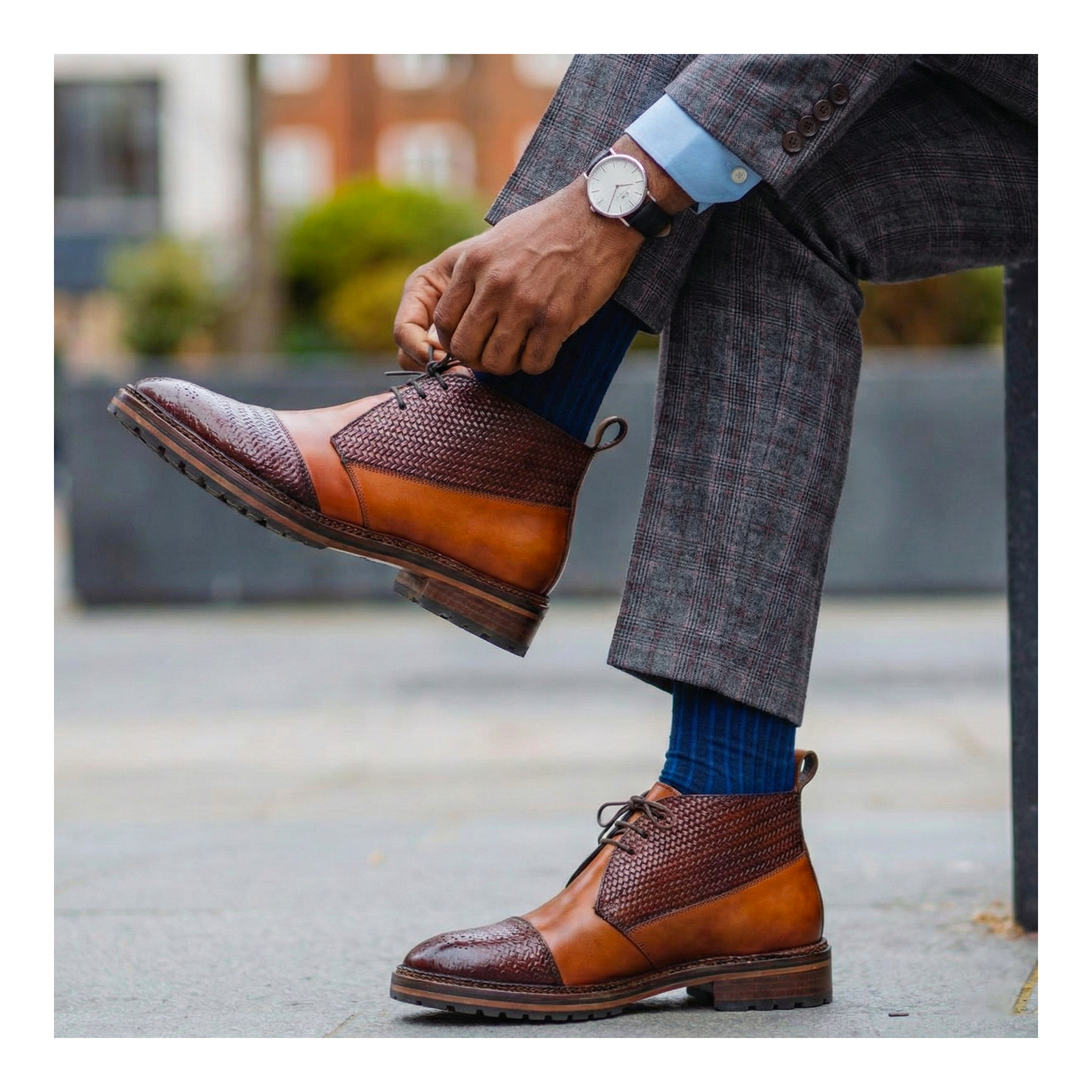 Classic Chukka Boots- Tan & Brown