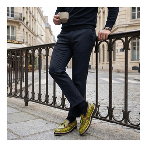 Mocassins à pampilles classiques - Verts