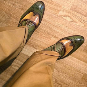 Wingtip Brogue Oxford- Green