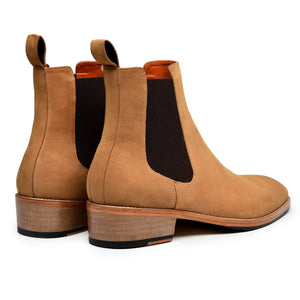 Mens Chelsea Boots- Tan Suede