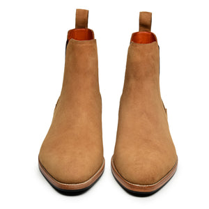 Mens Chelsea Boots- Tan Suede