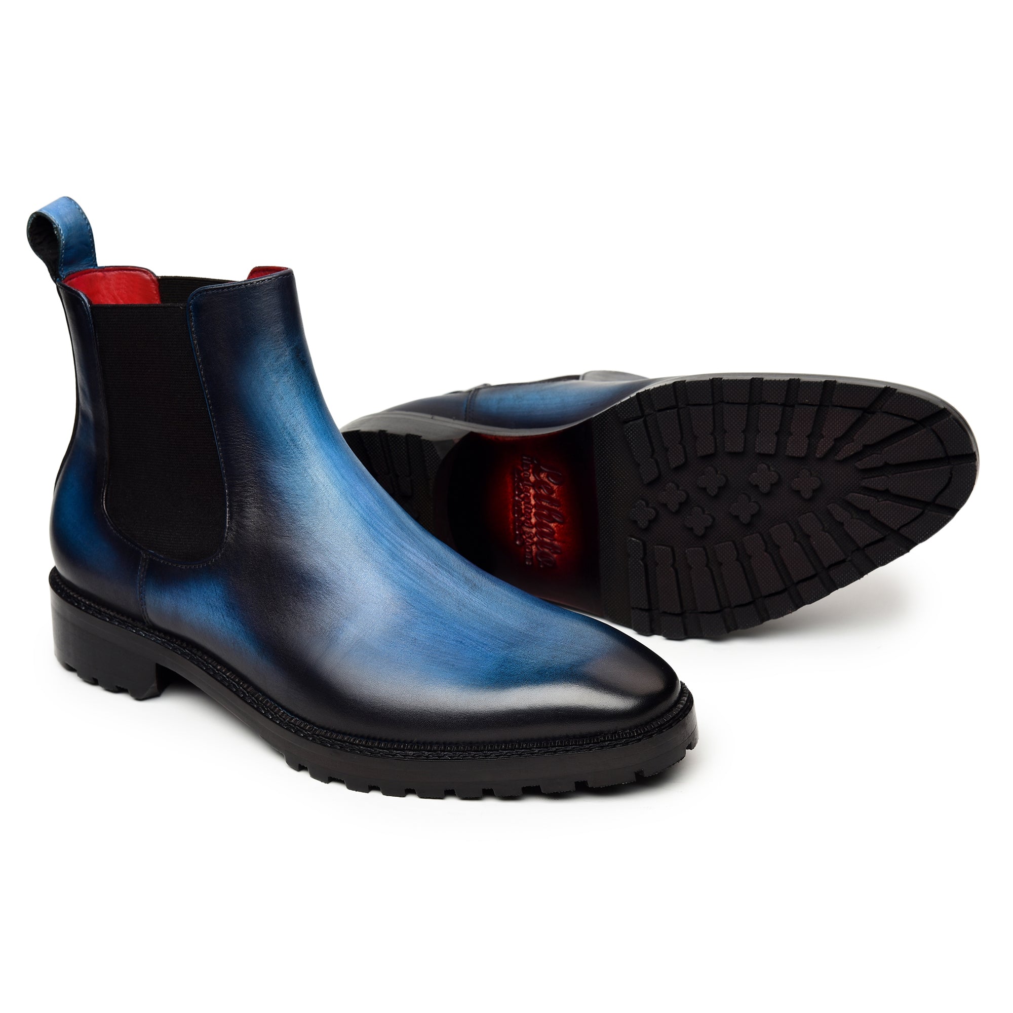 Mens Chelsea Boots- Navy : Lethato