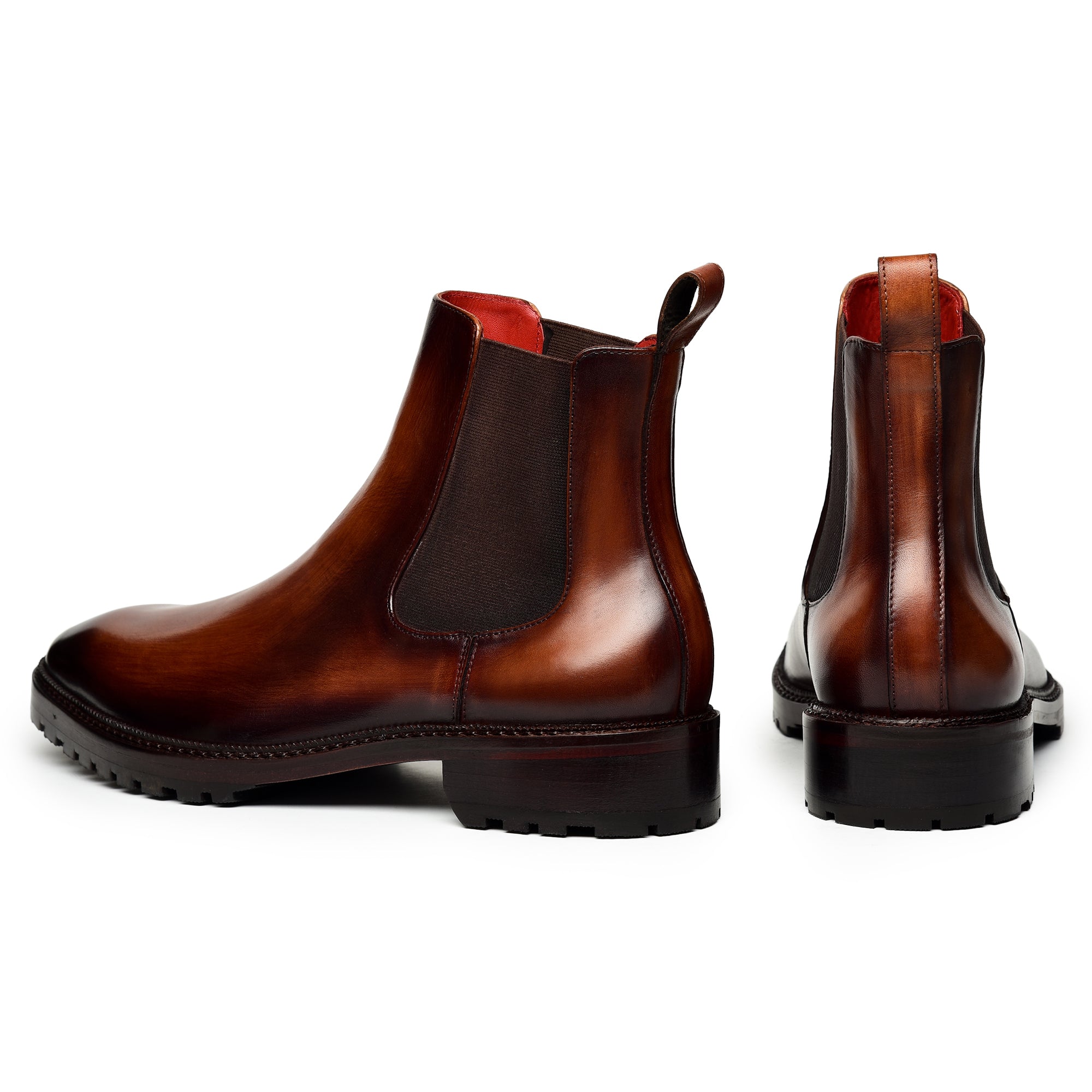 Mens Chelsea Boots- Brown : Lethato STANDARD / US 12.5-13 / UK 12 / Brown Mens Chelsea Boots- Brown : Lethato STANDARD / US 12.5-13 / UK 12 / Brown