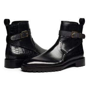 Jodhpur Boots- Croc Black