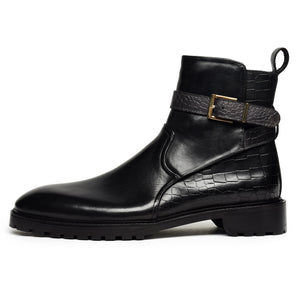 Jodhpur Boots- Croc Black