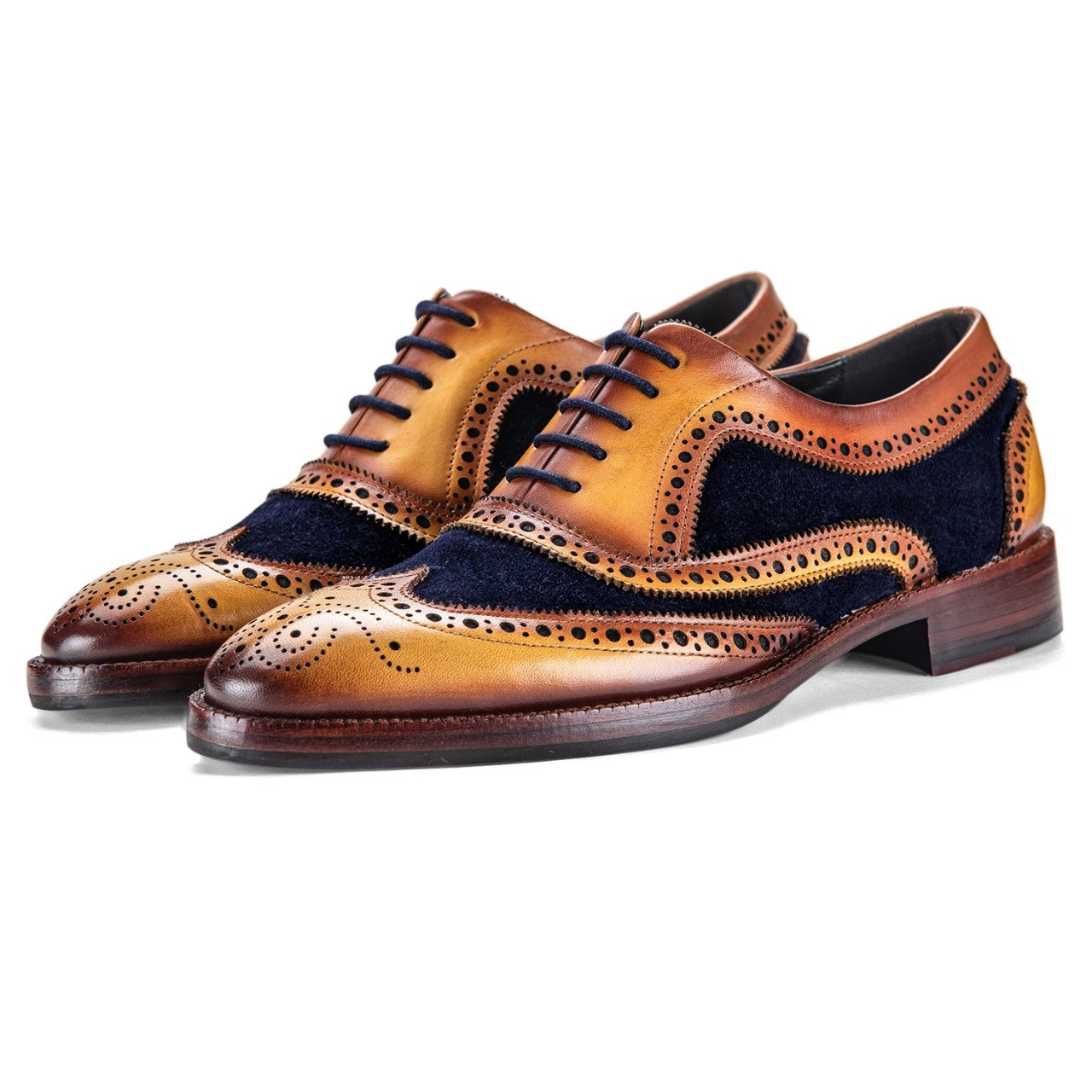 navy and gold dress shoes Amazon.com | AZAR MAN Men's Dress Shoes Loafer with Gold Buckle Slip On (Navy Blue, us_Footwear_Size_System, Adult, Men, Numeric, Medium, Numeric_7)
