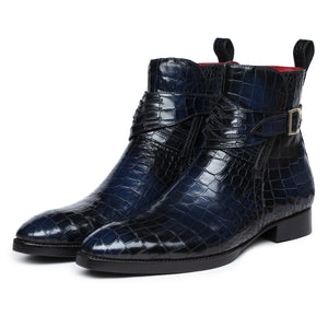Jodhpur Boots- Croc Navy