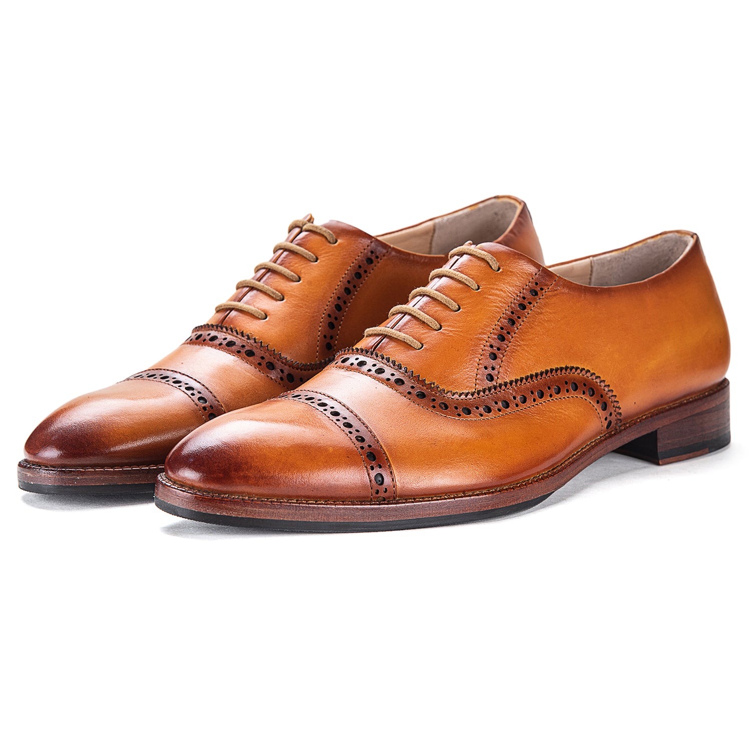 Klassischer Captoe Oxford - Hellbraun