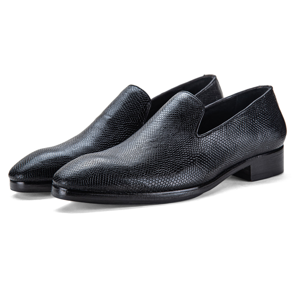 Buy Lethato Venetian Loafers - Python Black