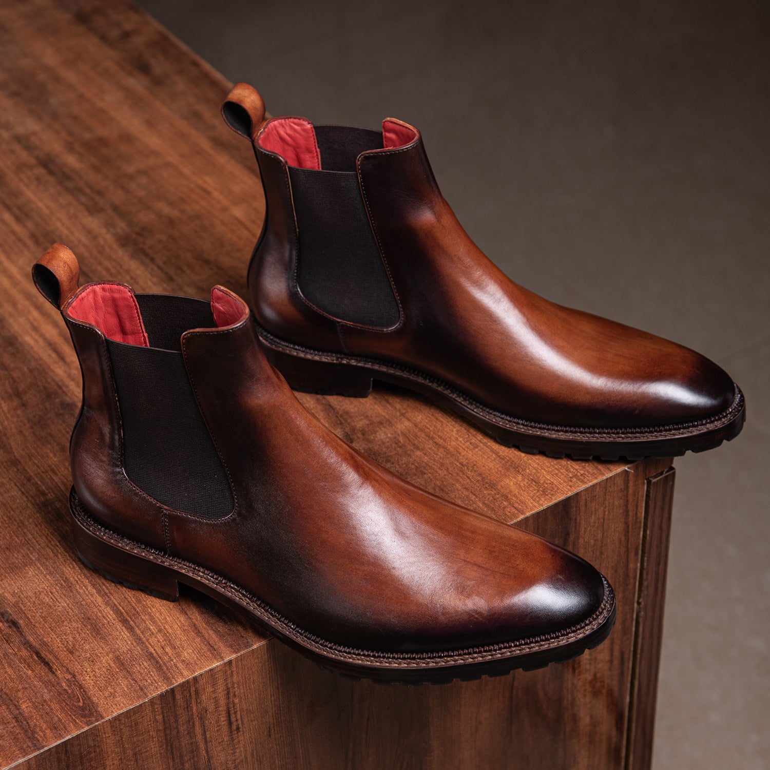 Mens Chelsea Boots- Brown : Lethato