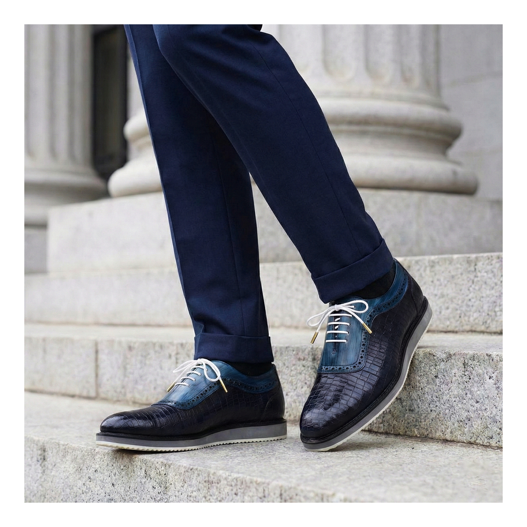 Oxford Sneakers - Croc Navy | Lethato STANDARD / US 7.5-8 / UK 7 / Croc Navy