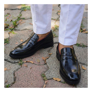 Penny Loafers - Dark Black
