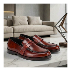 Mocassins Penny - Rouge vin