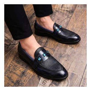 Saddle Loafers - Navy
