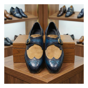 Single Monk Strap - Navy Blue