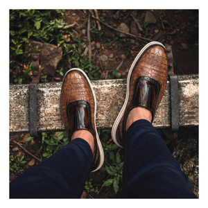 Baskets sans lacets - Crocs marron