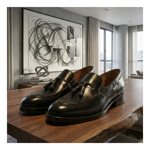 Mocassins à pampilles - Noirs