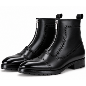 Zipper Boots - Black