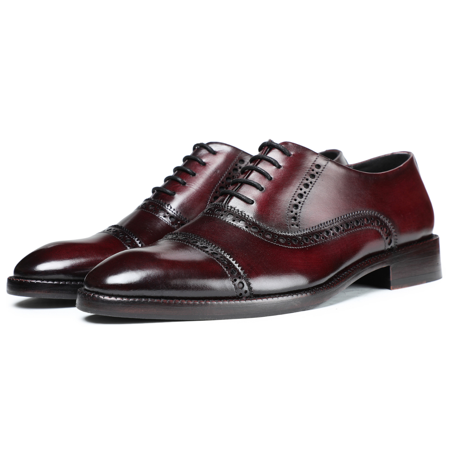 burgundy shoes dress