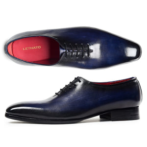 Wholecut Oxfords - Navy Blue