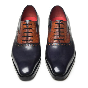 Men's Textured Oxfords - Grey & Tan