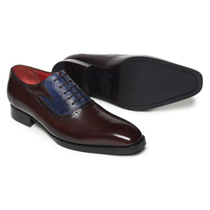Men's Textured Oxfords - Brown & Navy