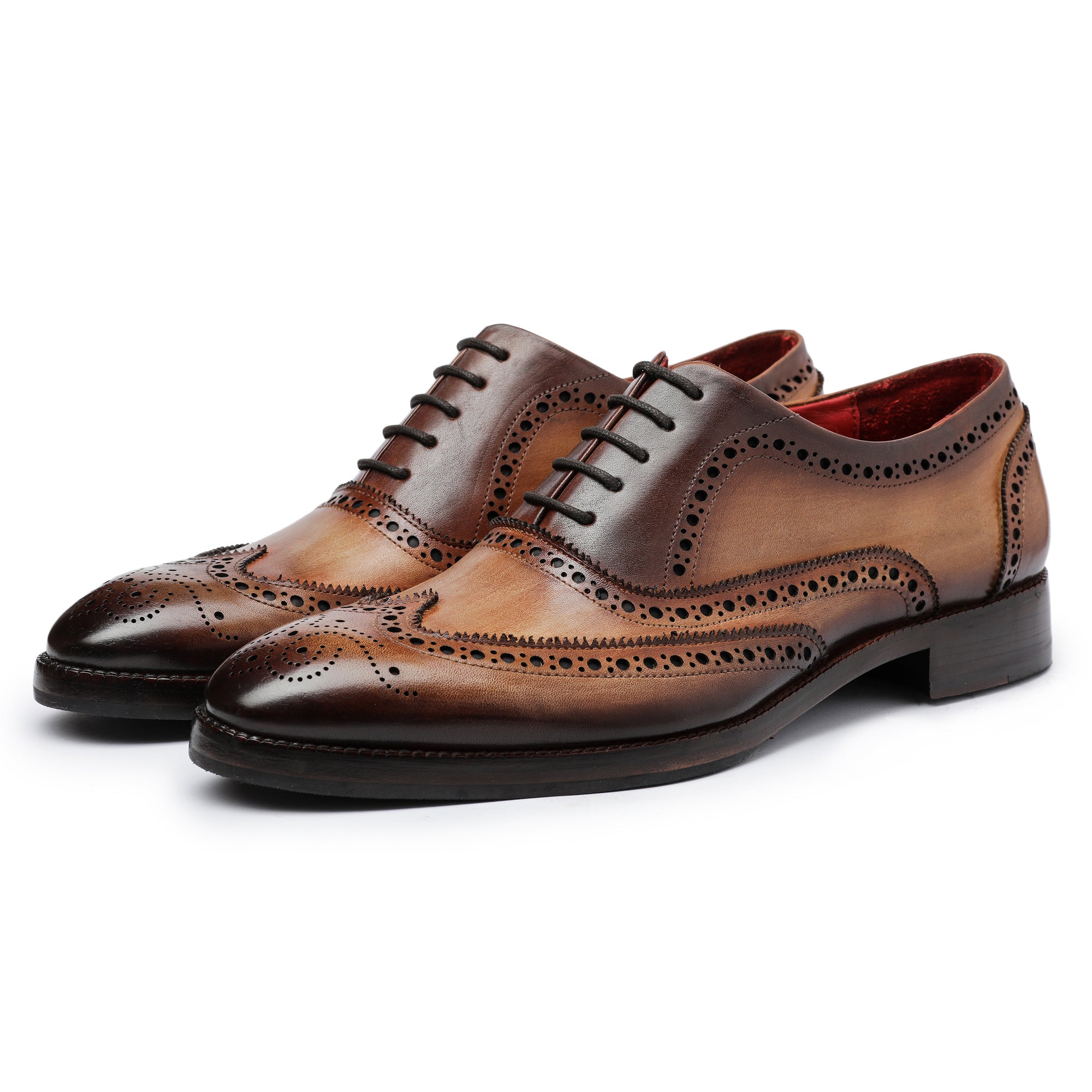 Wingtip Brogue Oxford- Brown | Wingtip Shoes | Lethato WIDE / US 9.5 10 / Brown Wingtip Brogue Oxford- Brown | Wingtip Shoes | Lethato WIDE / US 9.5 10 / Brown