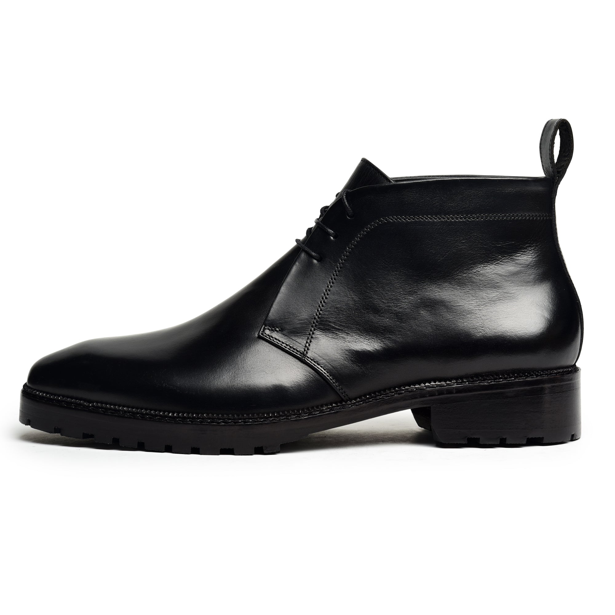 men's dress chukka boots black Classic Chukka Boots- Black by Lethato STANDARD / US 11.5-12 / UK 11 / Black