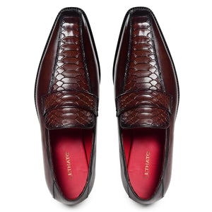 Penny Loafers - Croc Brown