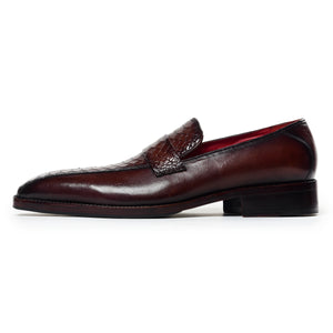 Penny Loafers - Croc Brown