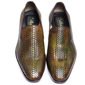 Venetian Loafers - Python Green