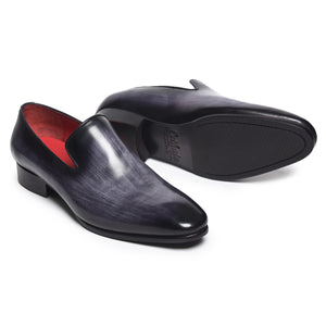 Venezianische Slipper – Lackschwarz