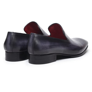 Venezianische Slipper – Lackschwarz