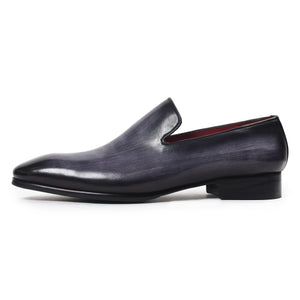 Venezianische Slipper – Lackschwarz
